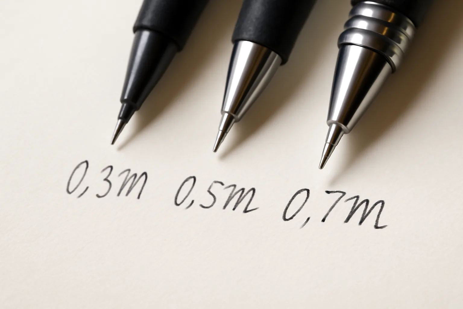0.3 vs 0.5 vs 0.7mm: Picking Lead for Your Hand
